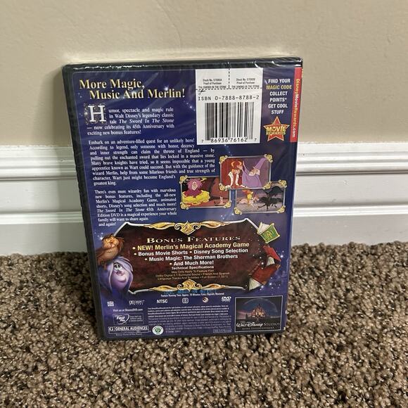 The Sword in the Stone (45th Anniversary Special Edition) - DVD - NEW / SEALED - Picture 3 of 5